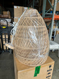 Serena & Lily Headlands Large Rattan Coastal Pendant-Natural/Brown Canopy