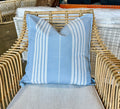 Perennials® Lake Stripe Pillow Cover (22” SQ)-Coastal/Sky
