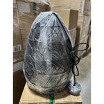 Headlands Large Rattan Bell Pendant-Black