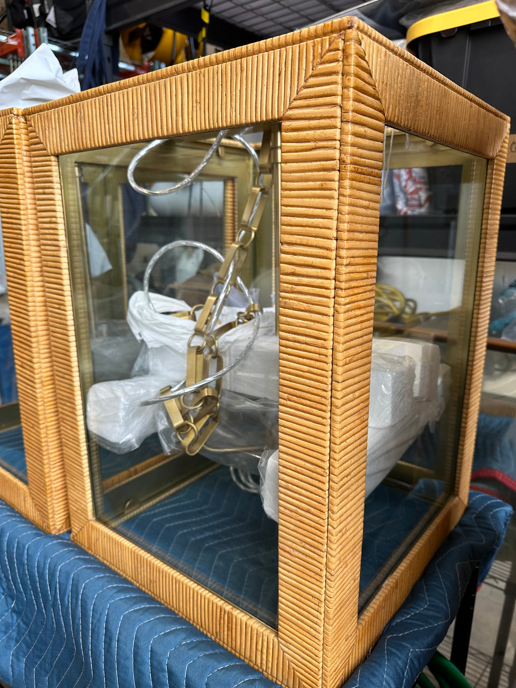 Huntington Rattan Lantern - The Home Decor Outlet