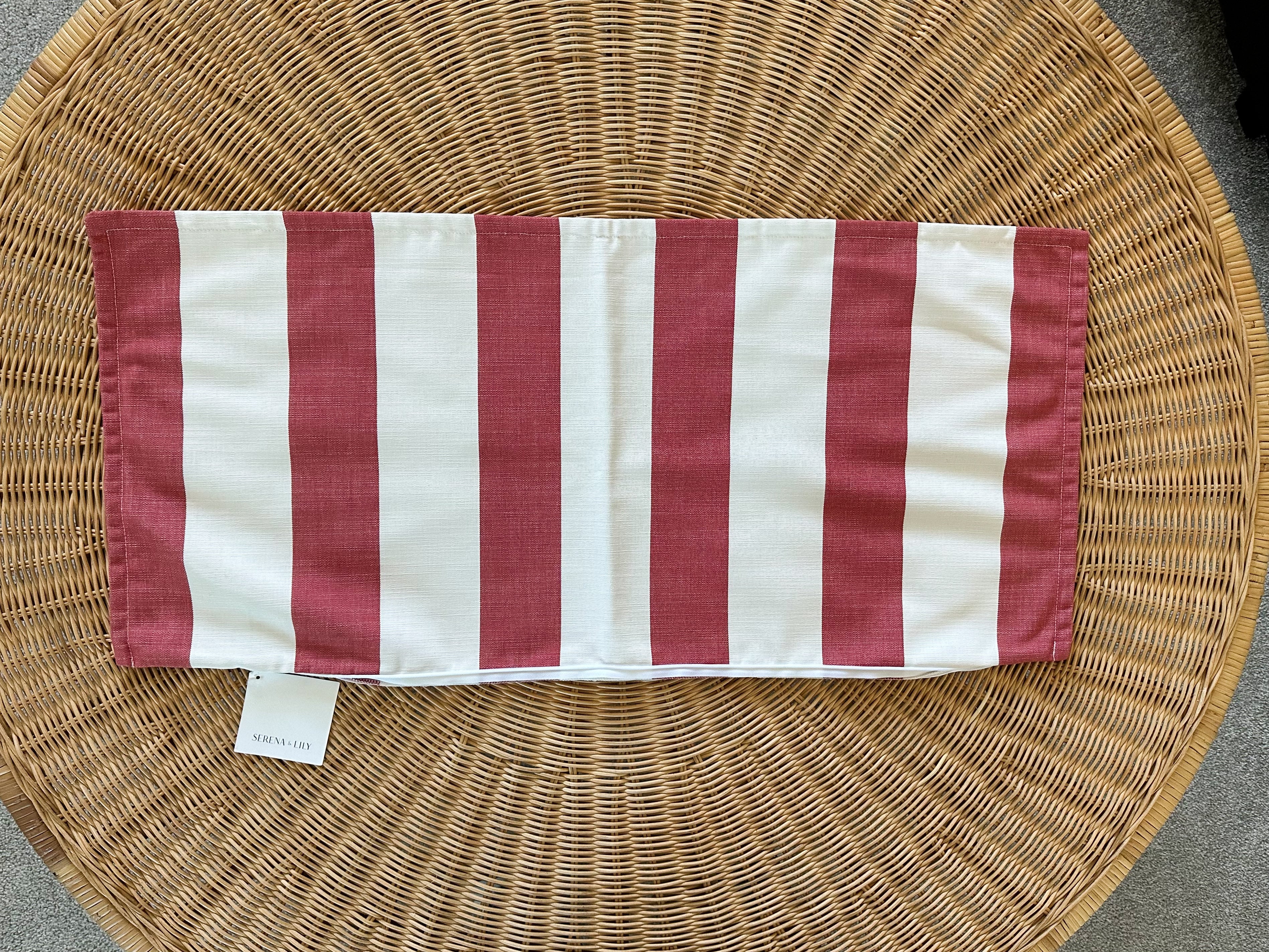 Perennials Awning Stripe Pillow Cover (14”x30”)-Various Colors