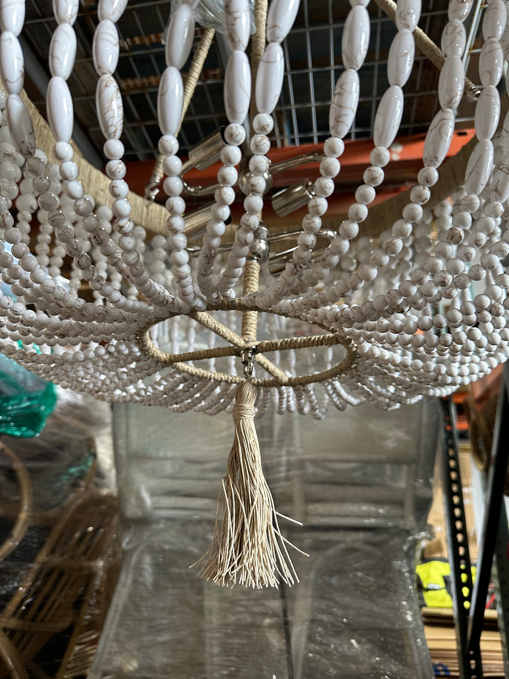 Malibu Large Chandelier (24” DIAM)-White