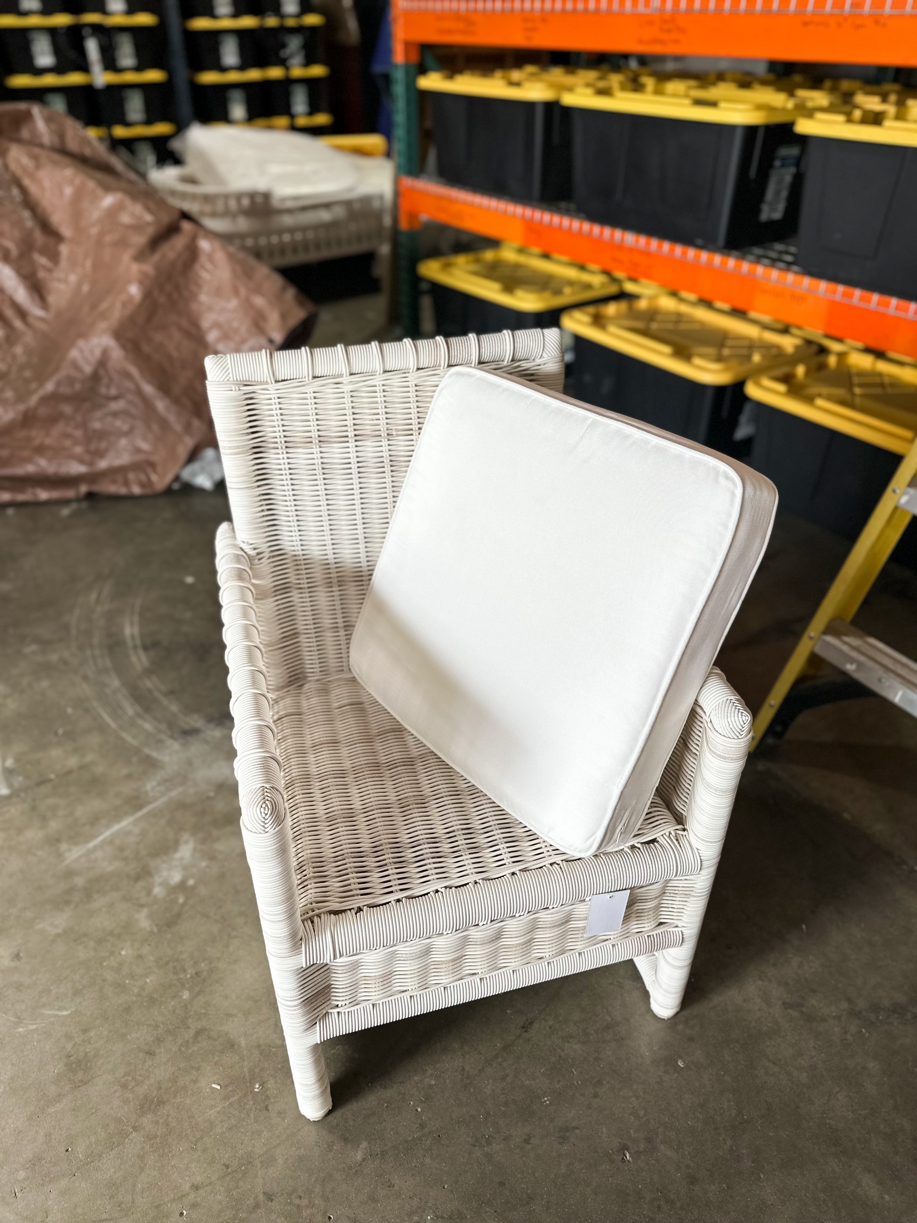Pacifica Dining Armchair  (SAMPLE/NO TAGS)-Driftwood White