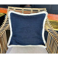 Bowden Linen Pillow Cover (20” SQ)-Navy Blue