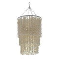 Serena & Lily Aptos Shell Chandelier (Large)-Beige/White - The Home Decor Outlet