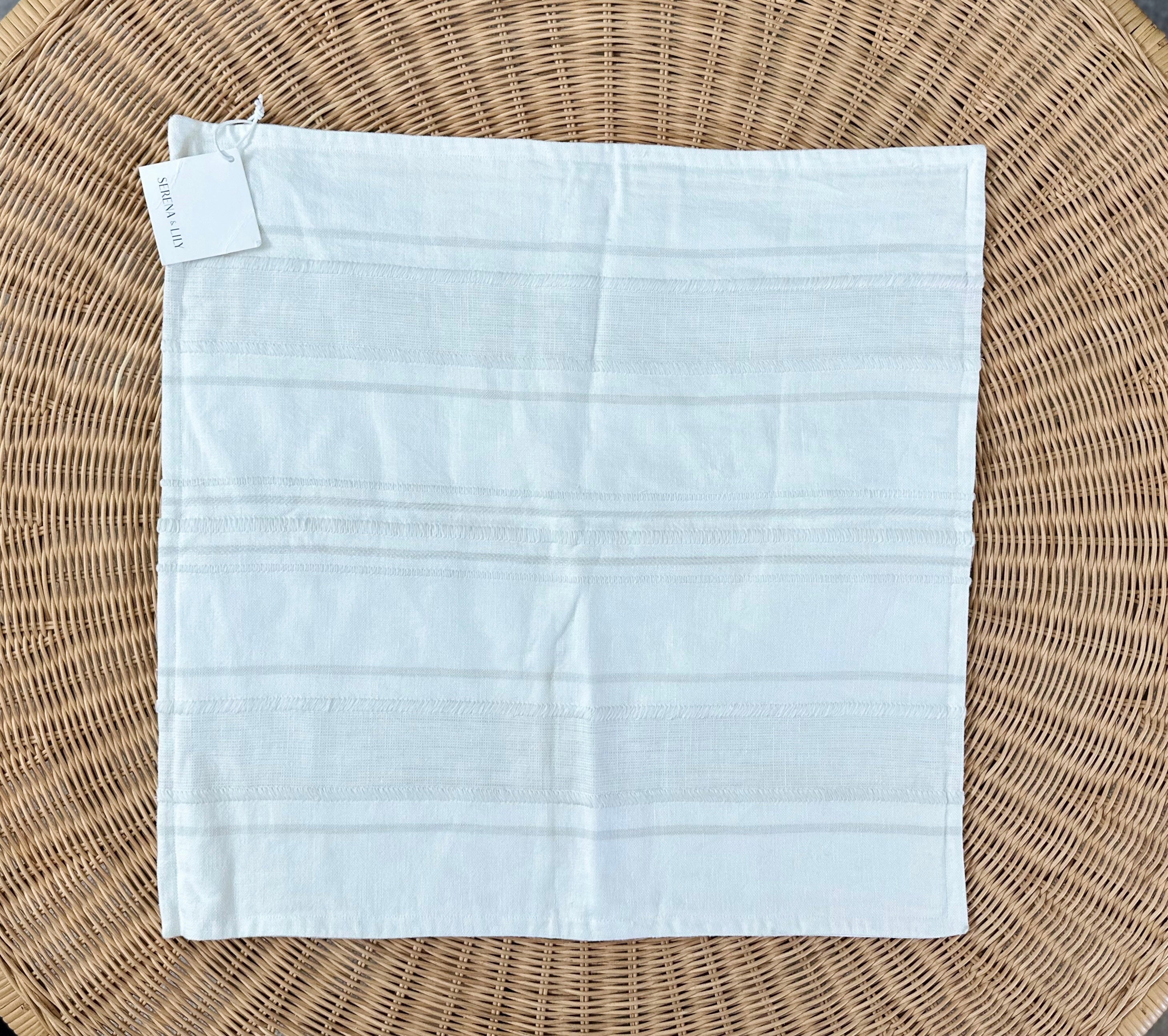 Milos Pillow Cover (22” SQ)-Various Colors