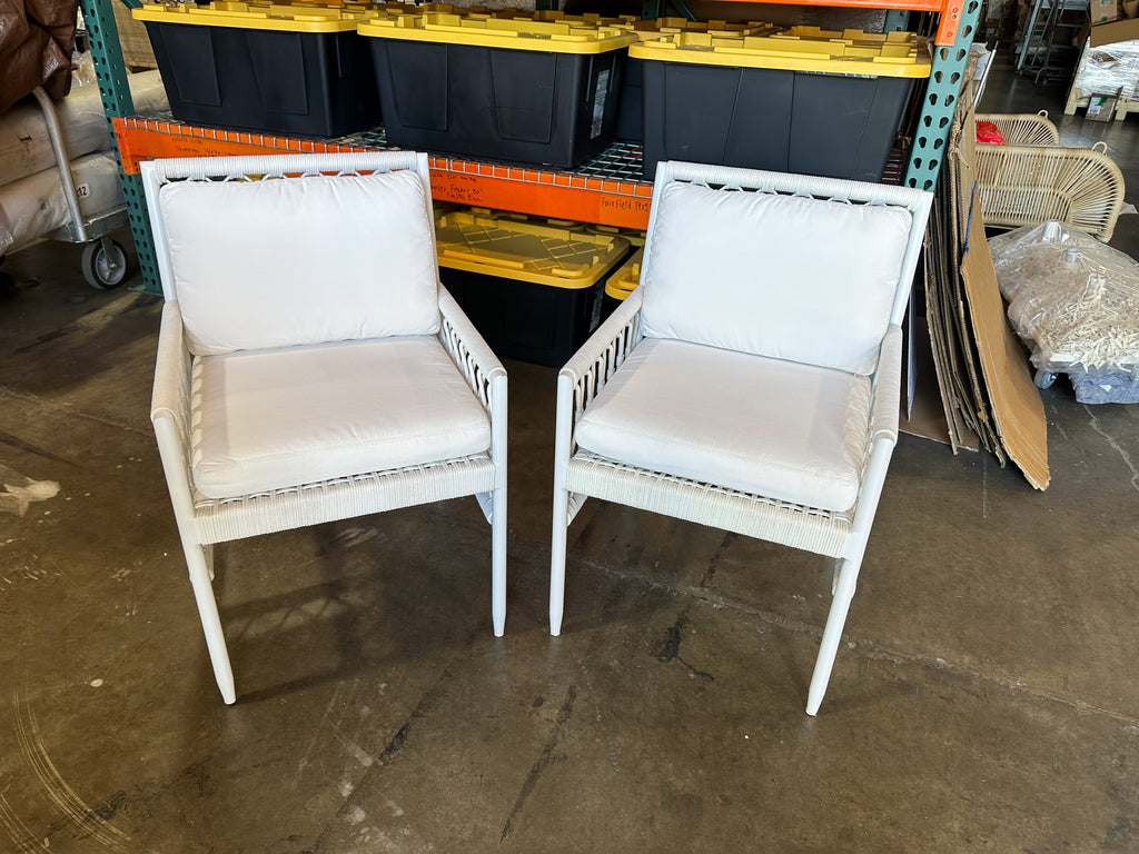 Salt Creek Coastal Dining Chairs (Set of 2)-White