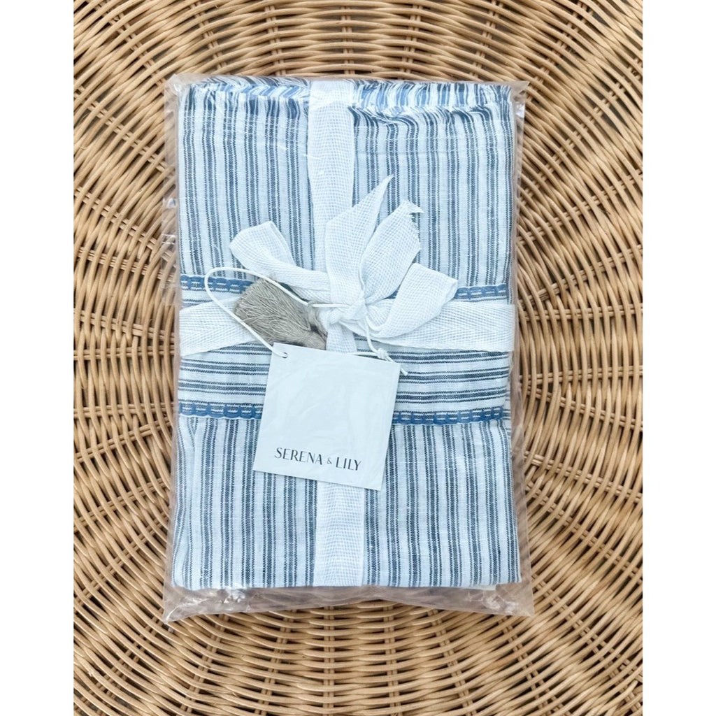 Stone Harbor Linen Euro Pillow Sham-Navy Blue - The Home Decor Outlet