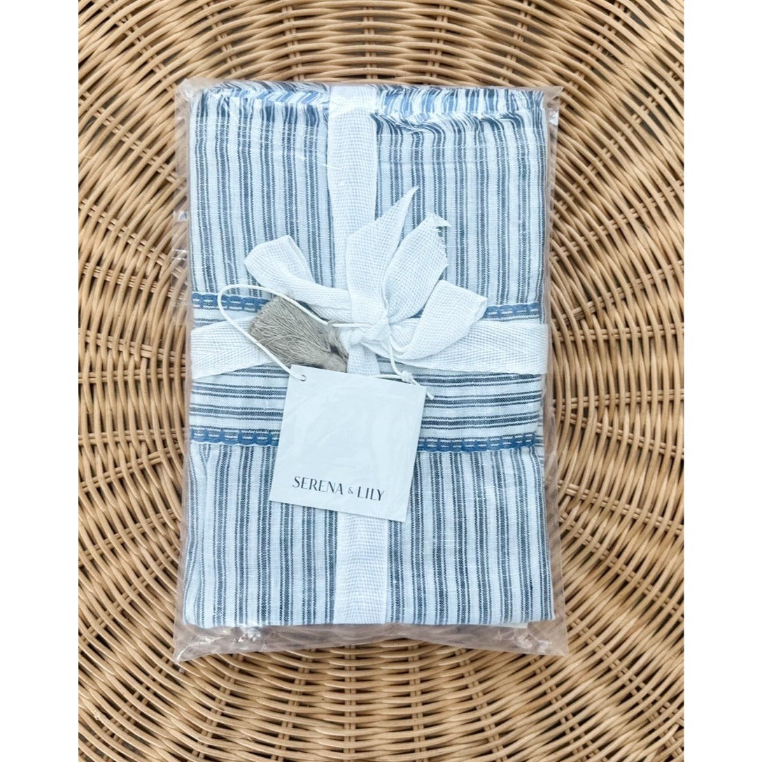 Stone Harbor Linen Euro Pillow Sham-Navy Blue - The Home Decor Outlet