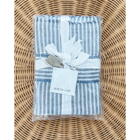 Stone Harbor Linen Euro Pillow Sham-Navy Blue - The Home Decor Outlet