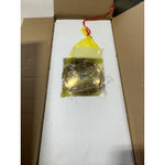 Goodman Pendant (Small)-White/Brass Gold