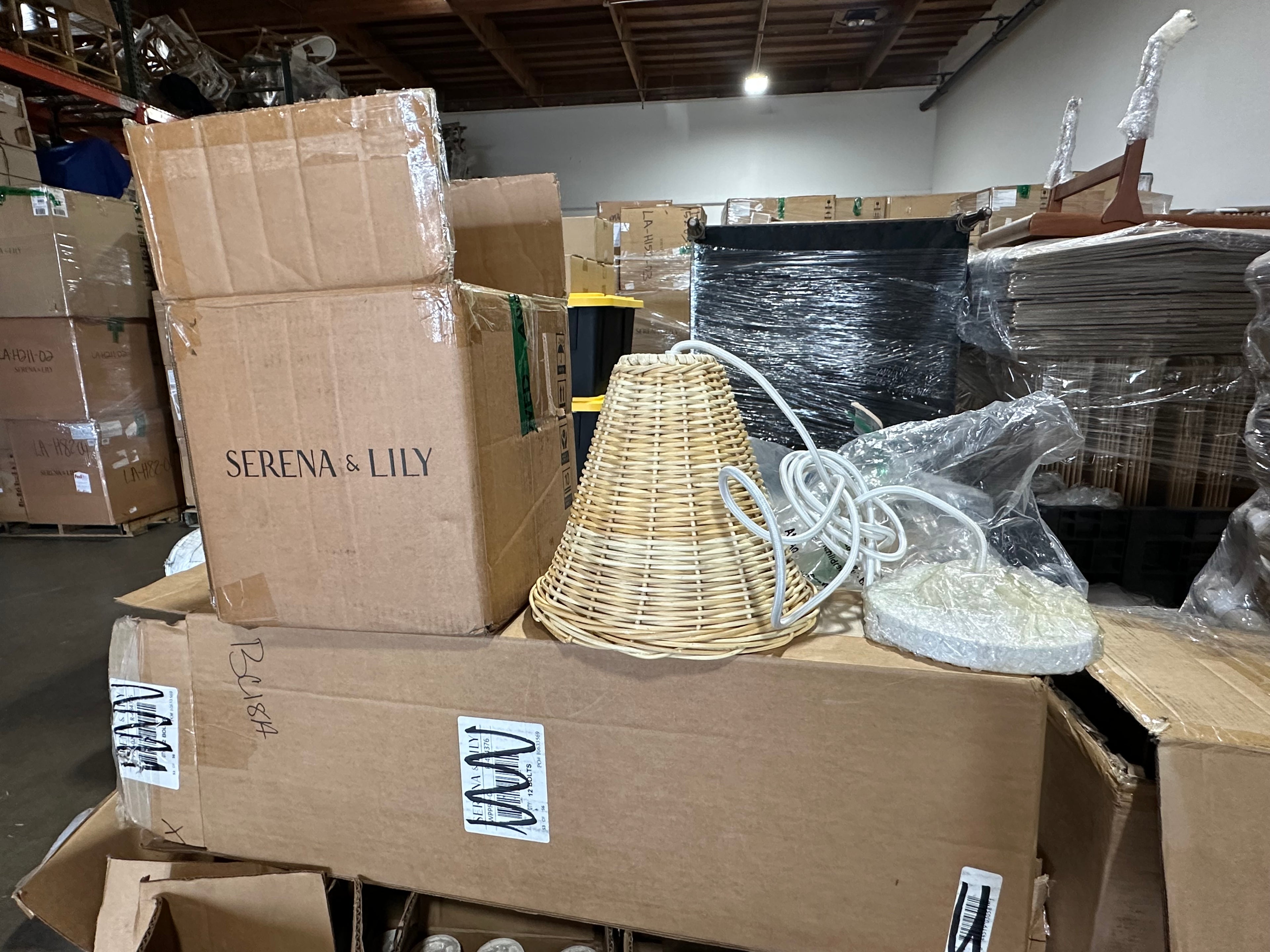 Santa Barbara Rattan Wicker Weave Petite Pendant-Natural Brown