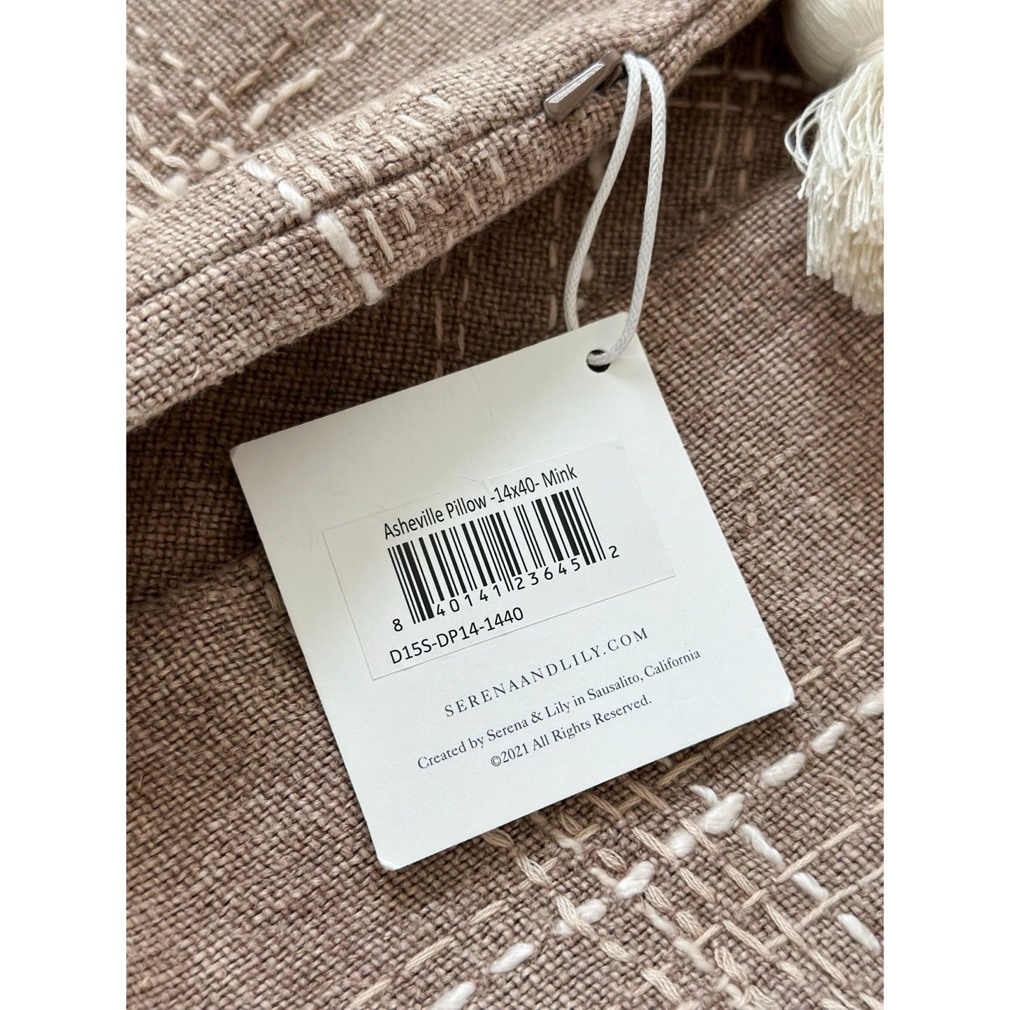 Asheville Pillow Cover  (14”x40”)-Mink Brown