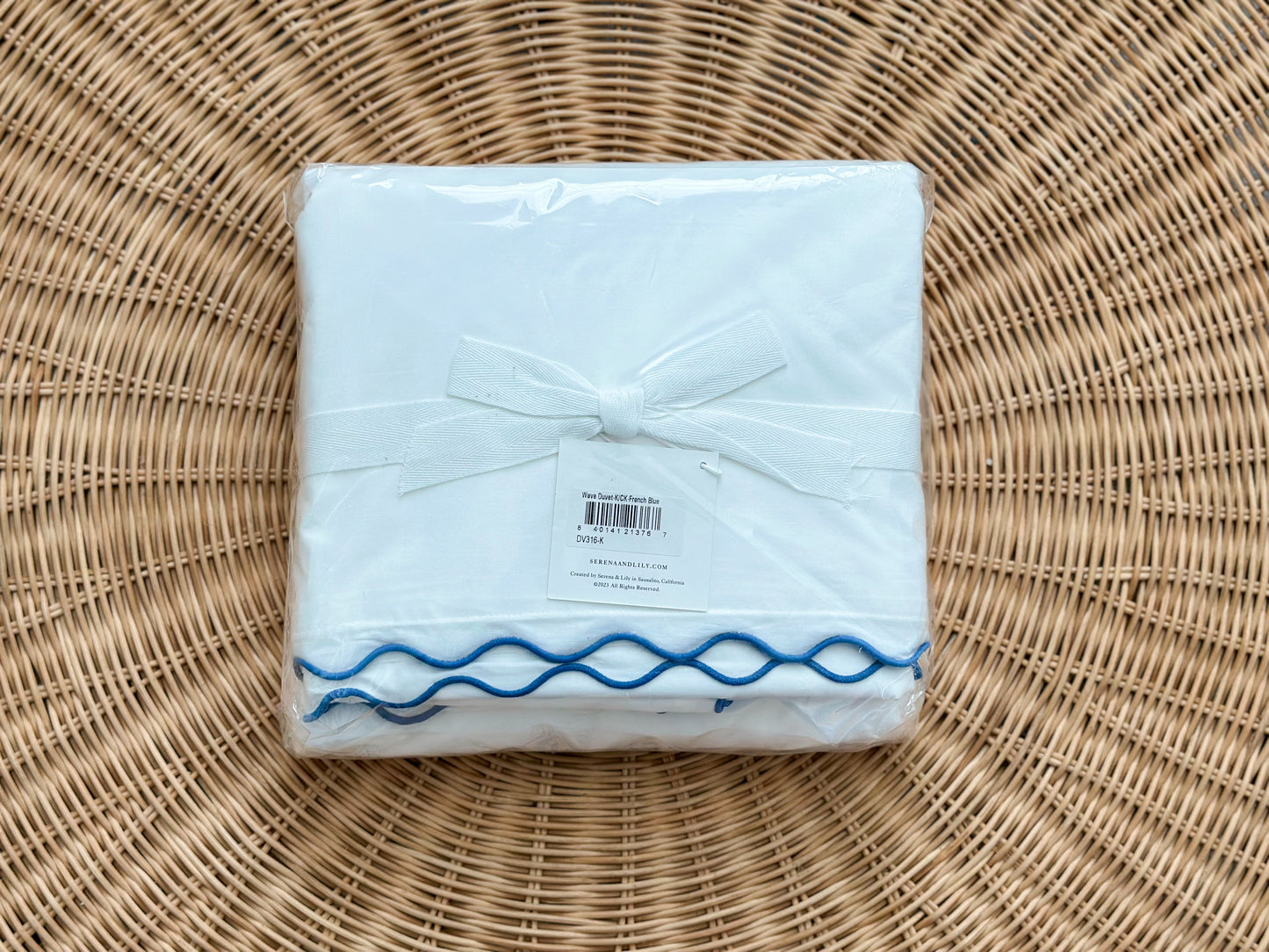 Wave Duvet Cover (K/CK)-French Blue - The Home Decor Outlet