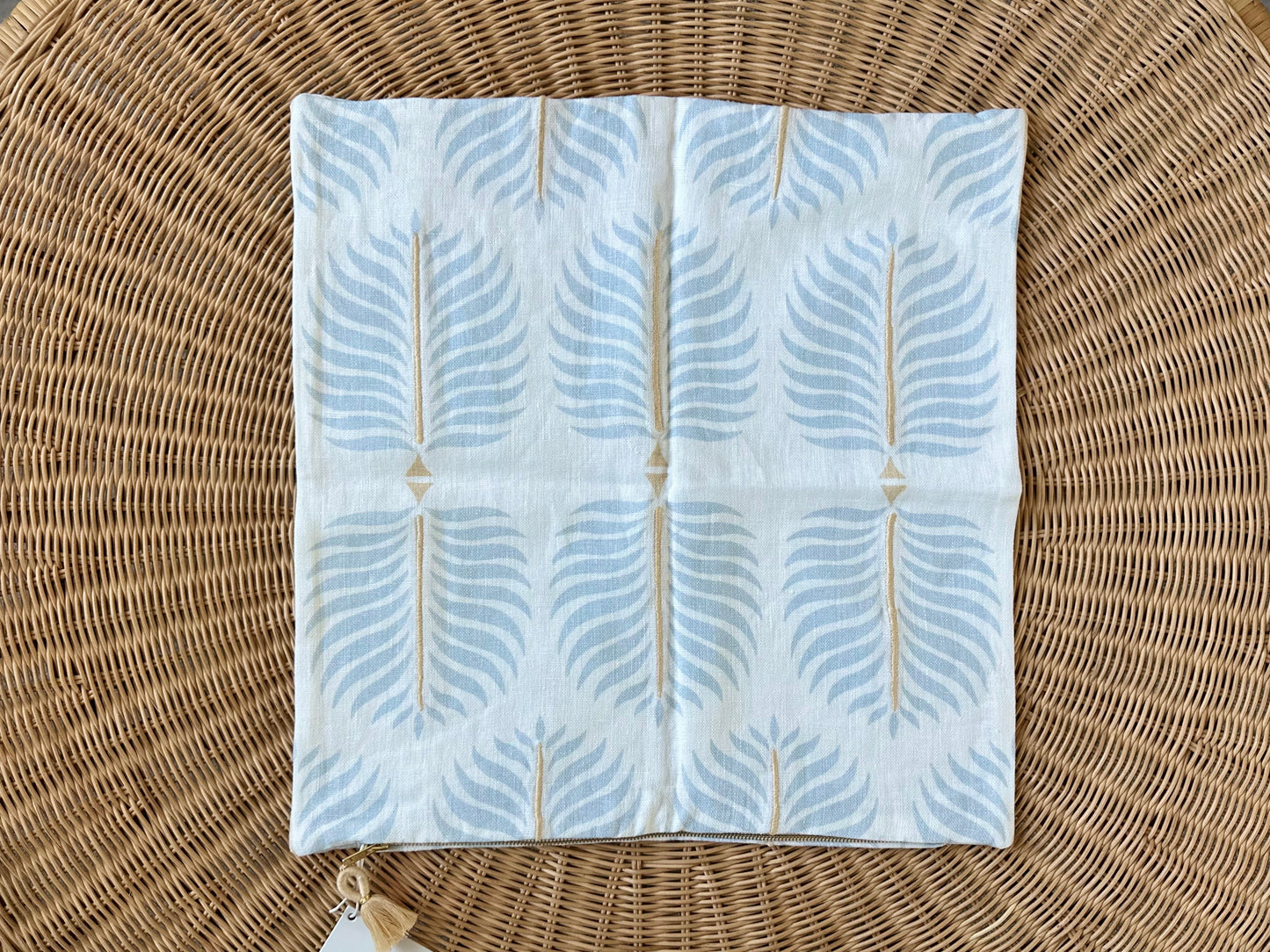 Granada Pillow Cover (20” SQ)-Coastal Blue