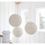 Pacifica Outdoor Pendant (26” DIAM)-Driftwood White