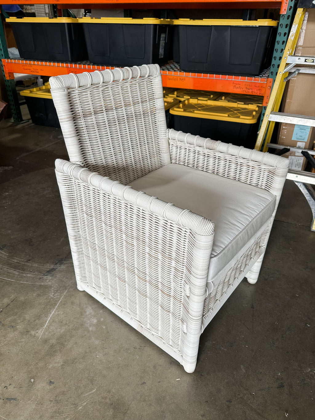 Pacifica Dining Armchair  (SAMPLE/NO TAGS)-Driftwood White