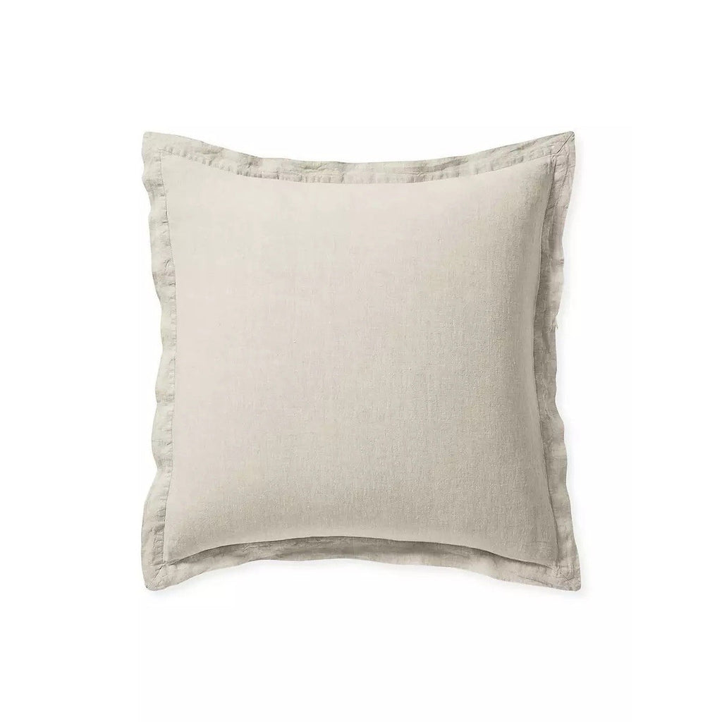 Cavallo Linen Euro Pillow Shams (Set of 2)-Flax Beige