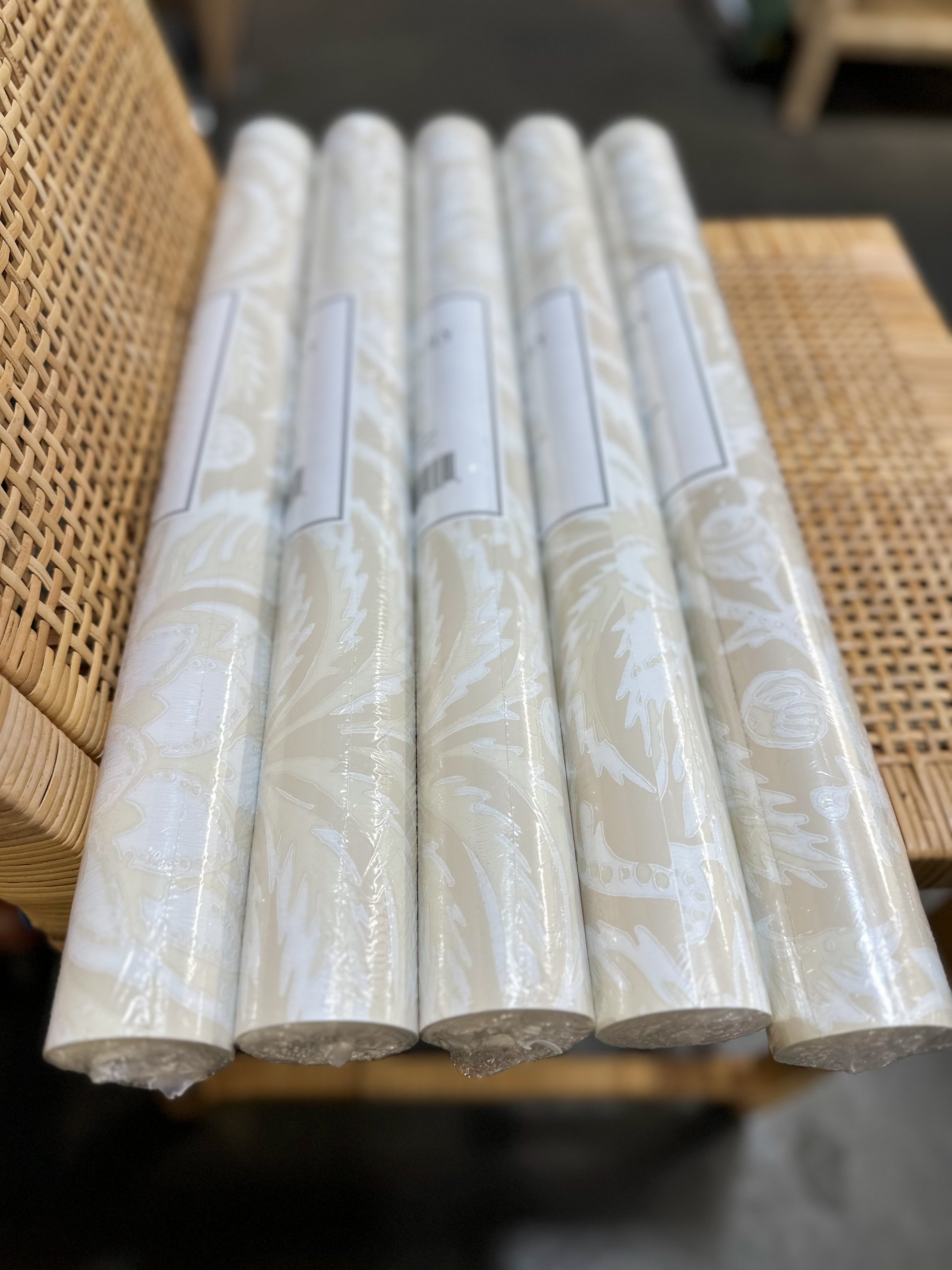 Artichoke Wallpaper-Sand - The Home Decor Outlet