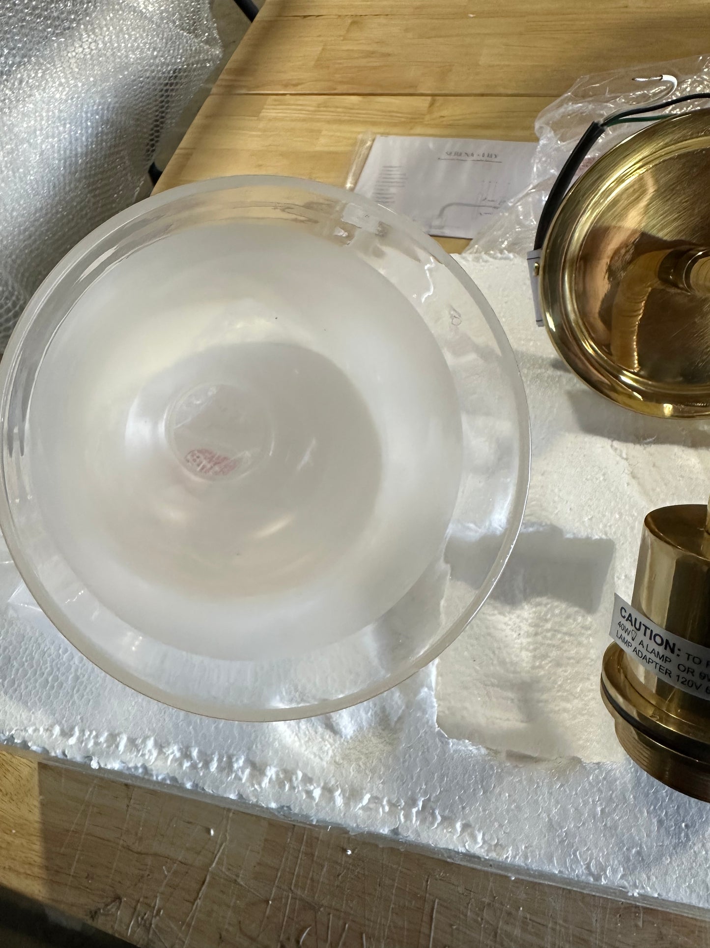 Westbrooke Single Sconce-Brass Base/Frosetd Glass Shade
