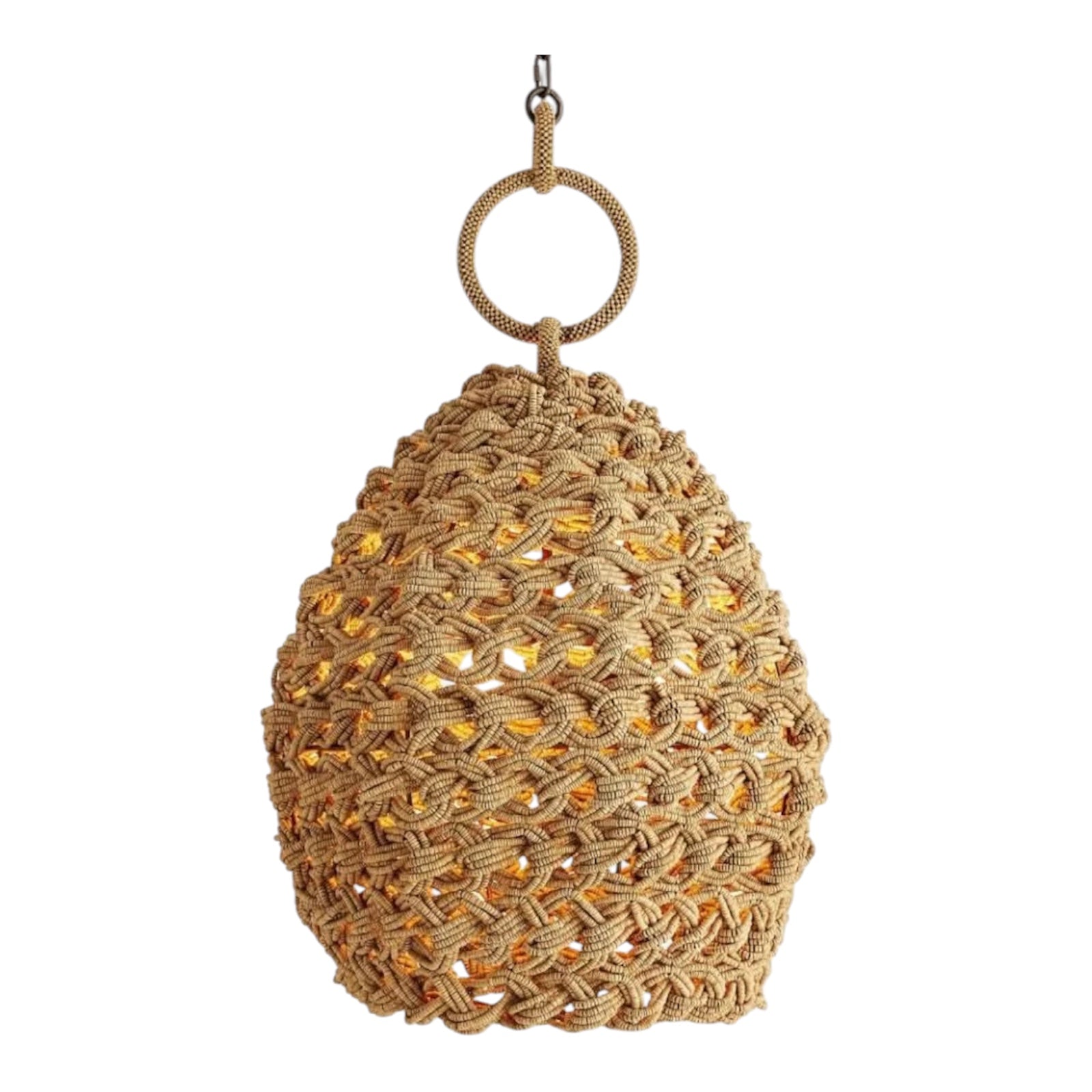 Fortuna Coco Bead Coastal Pendant-Natural Brown
