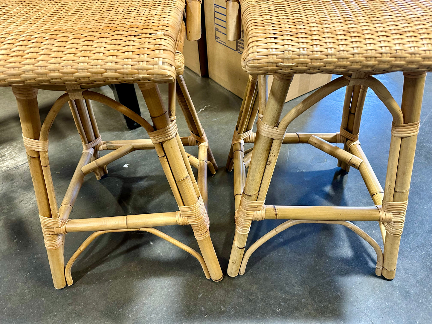 Sunwashed Riviera Swivel Rattan Counter Stool-Natural (CL)