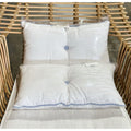 Sunbrella Lido Outdoor Pillows (2) (12x21)-White/Coastal Blue