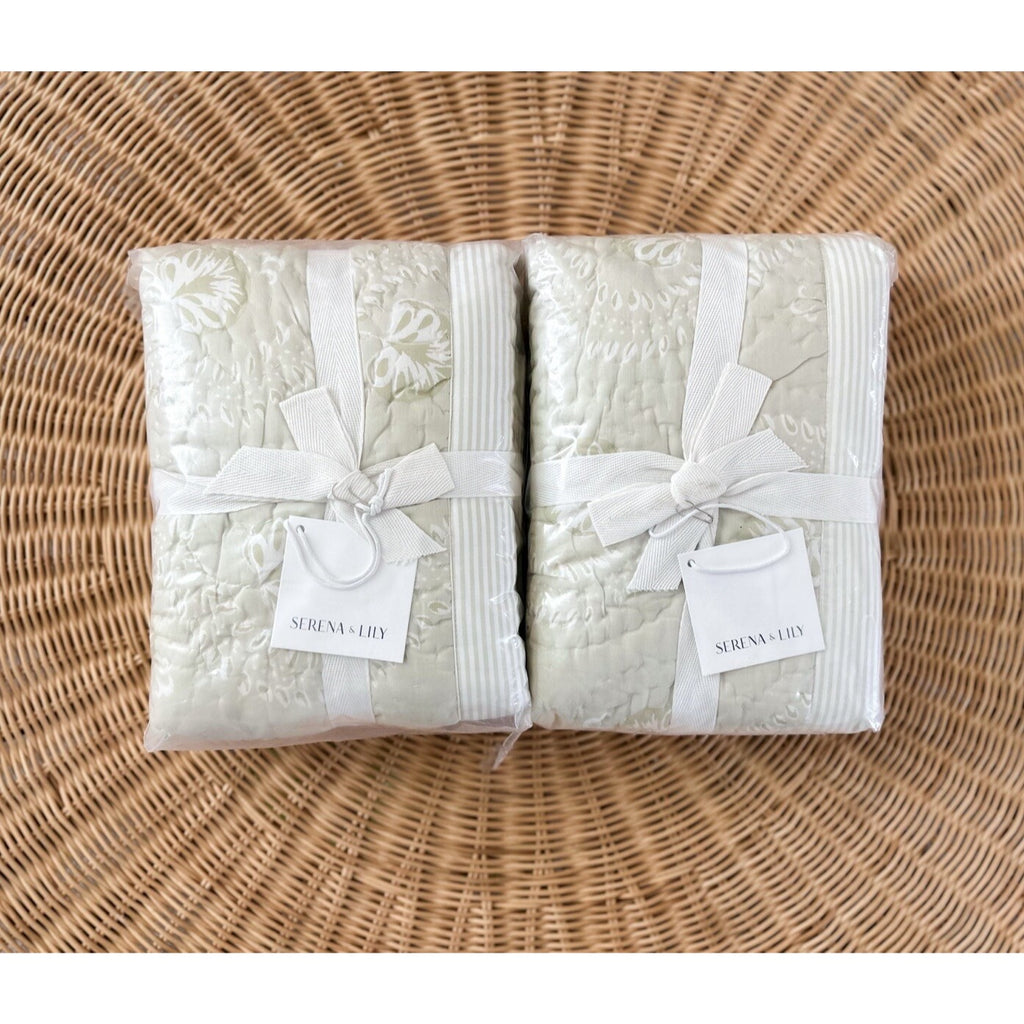 Fairhope King Pillow Shams (Set of 2)-Pistachio Green