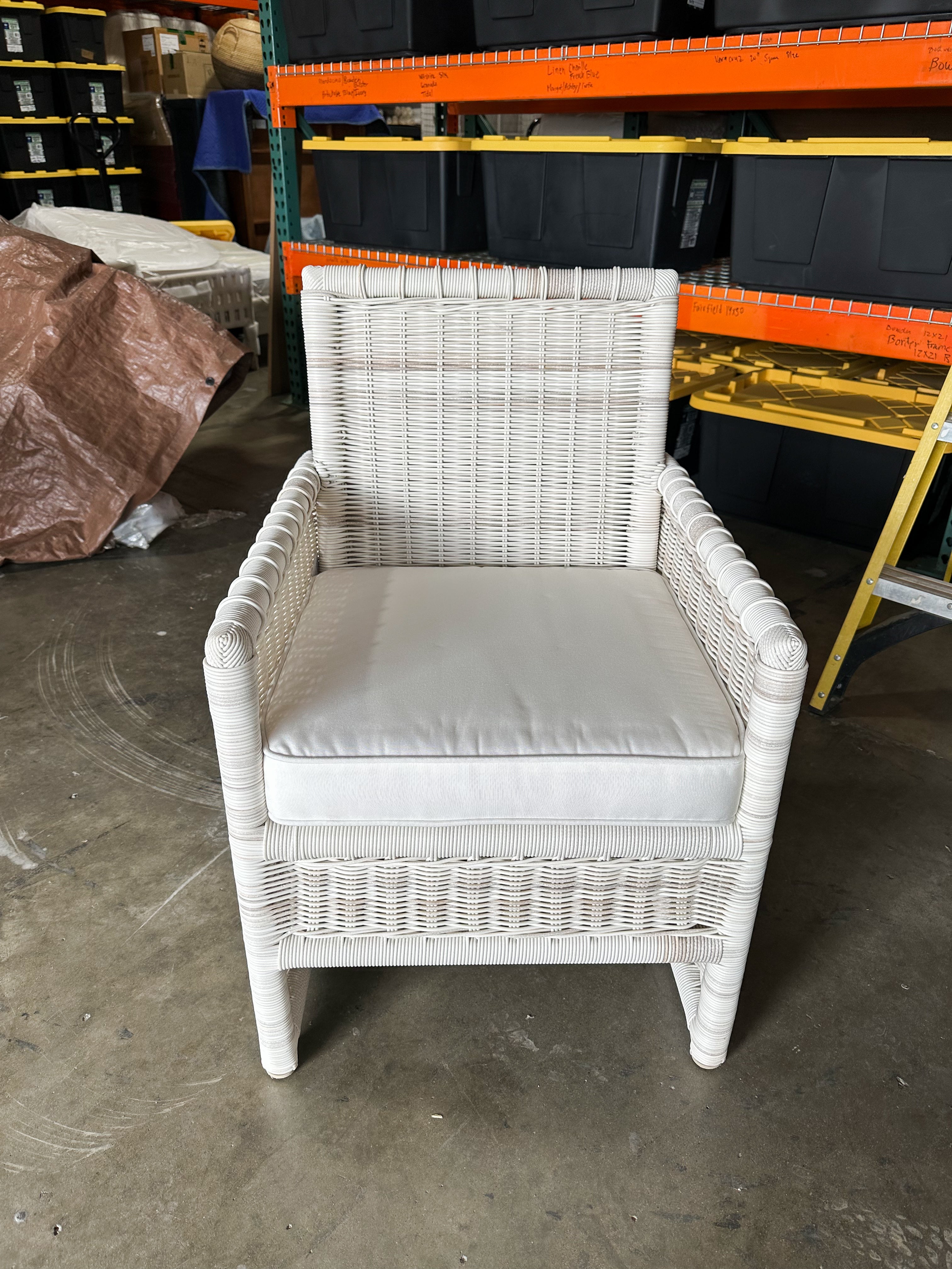 Pacifica Dining Armchair  (SAMPLE/NO TAGS)-Driftwood White