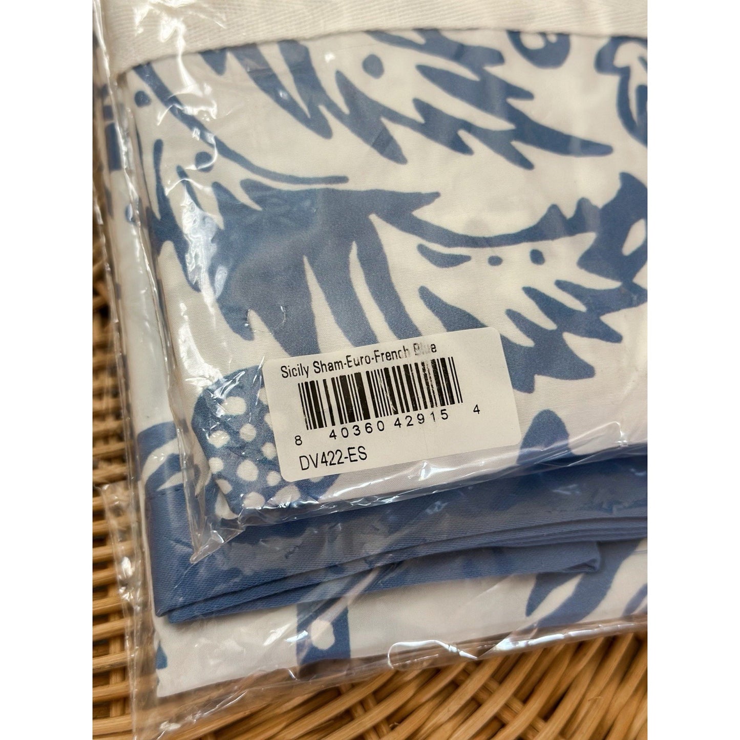 Sicily Euro Pillow Shams (Set of 2)-French Blue - The Home Decor Outlet