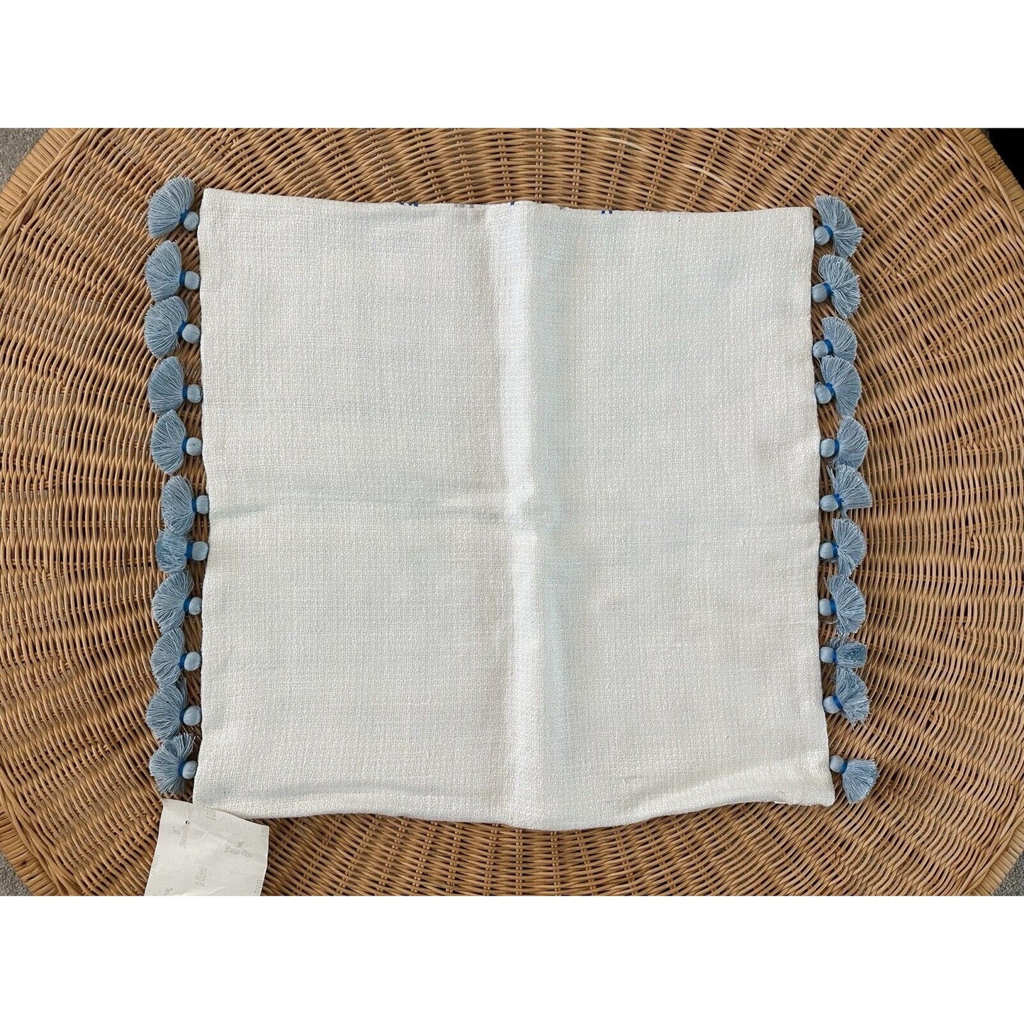 Belle Haven Pillow Cover (22” SQ)-Capri/Coastal Blue