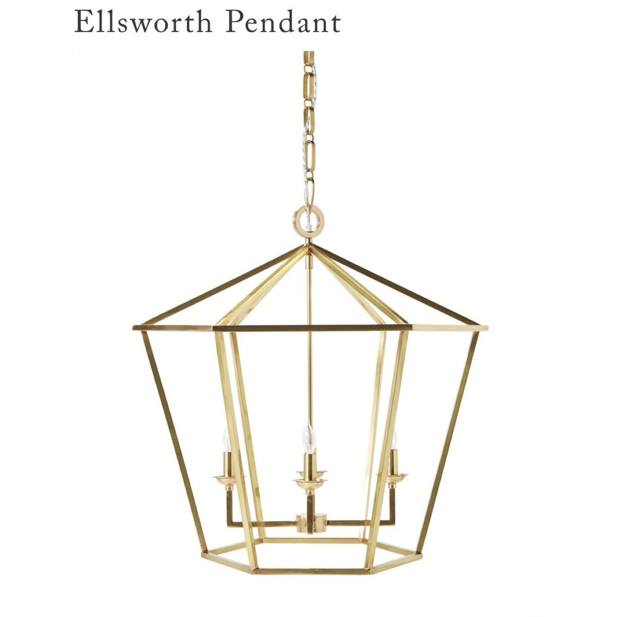 Ellsworth Chandelier-Brass Gold