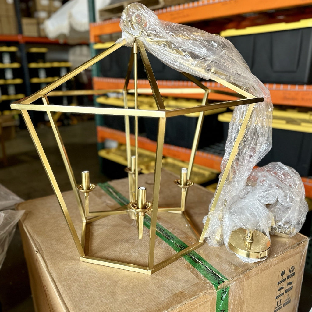 Ellsworth Chandelier-Brass Gold