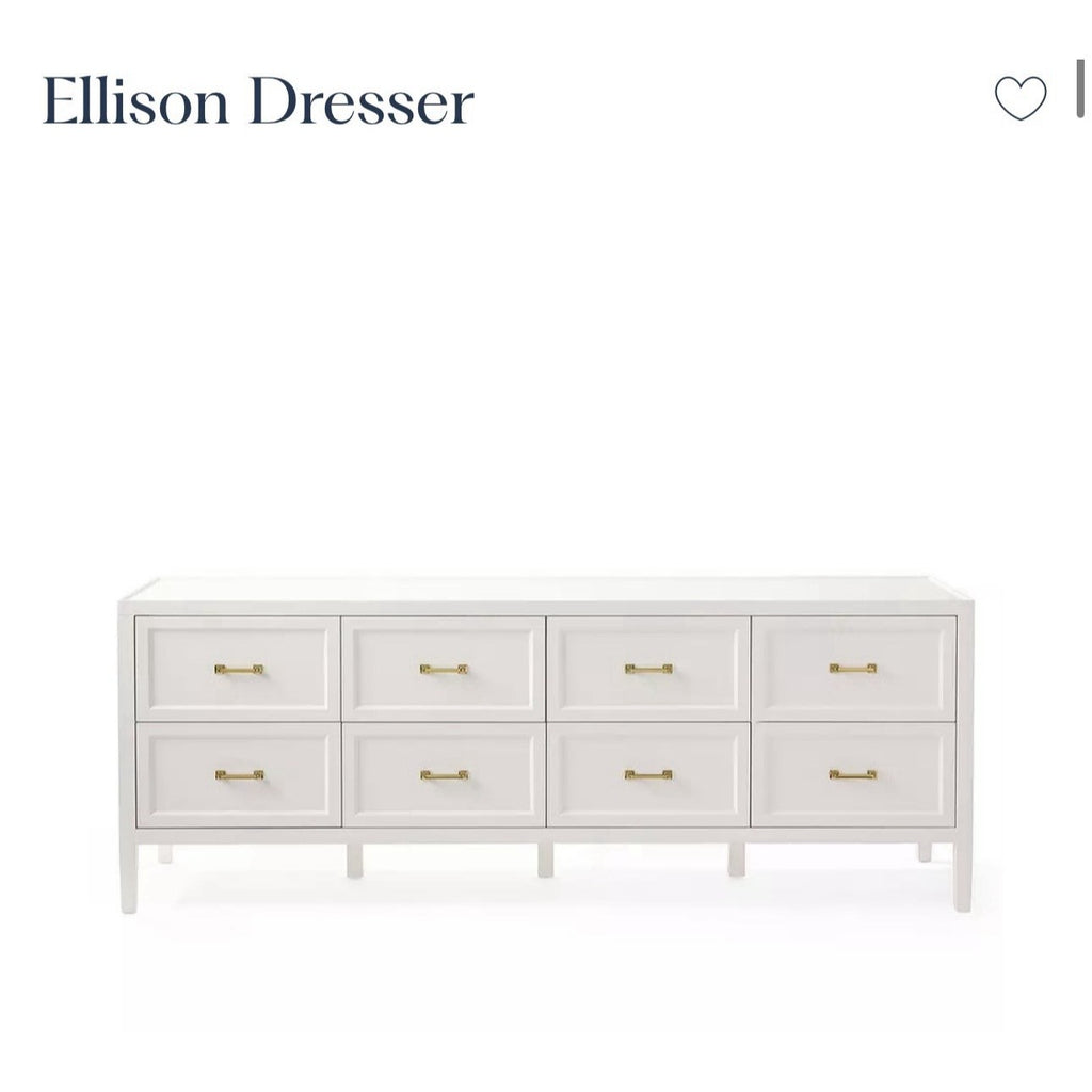 Ellison Wide 8-Drawer Dresser (Photo Sample)-Seaglass Green