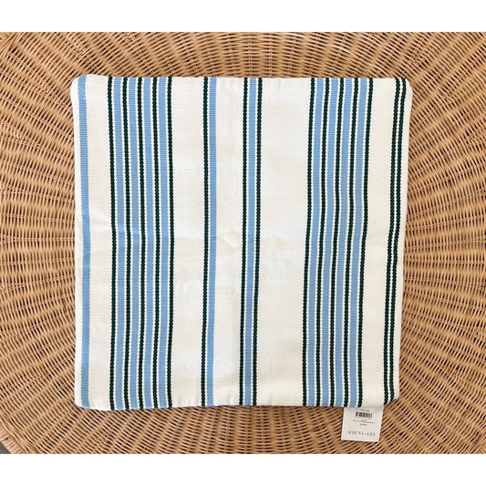 Coastline Outdoor Pillow Cover (22” SQ)-Blue/Green