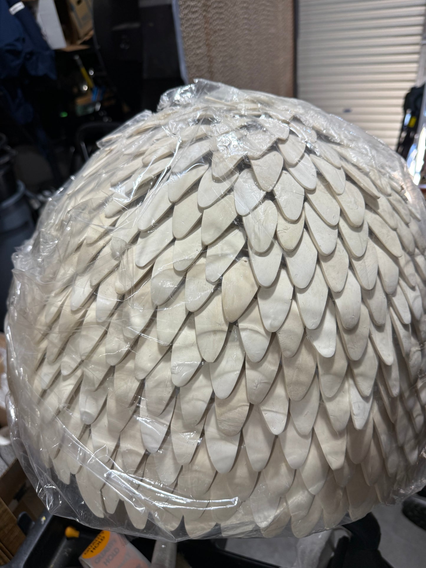 Serena & Lily Atwater Coconut Shell Pendant-Beige/White - (CL) - The Home Decor Outlet