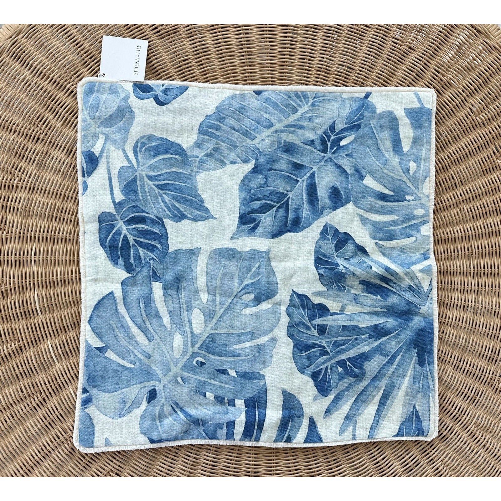 Montego Pillow Cover (22” SQ)-French Blue - The Home Decor Outlet