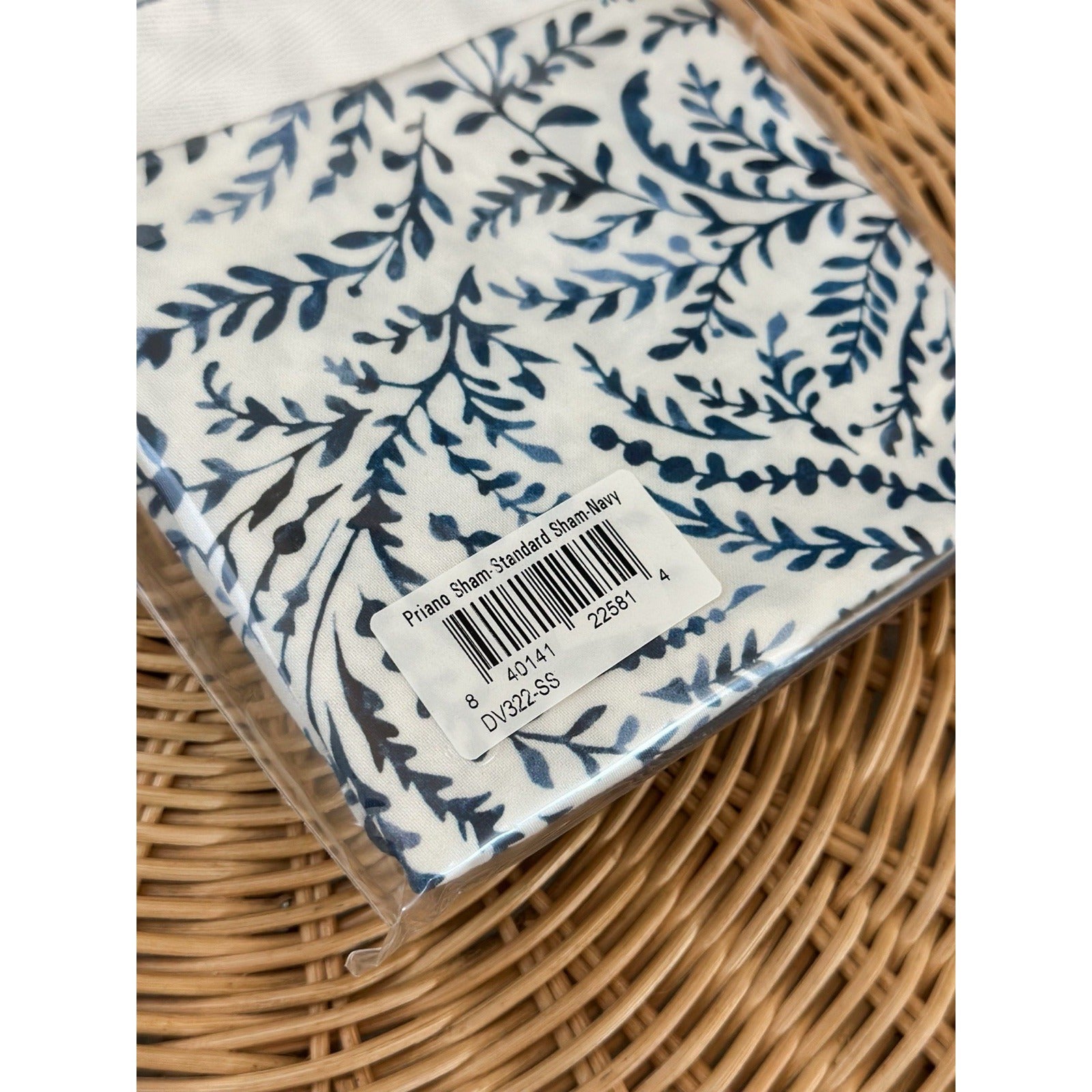Priano Sateen Standard Pillow Sham-Navy Blue - The Home Decor Outlet