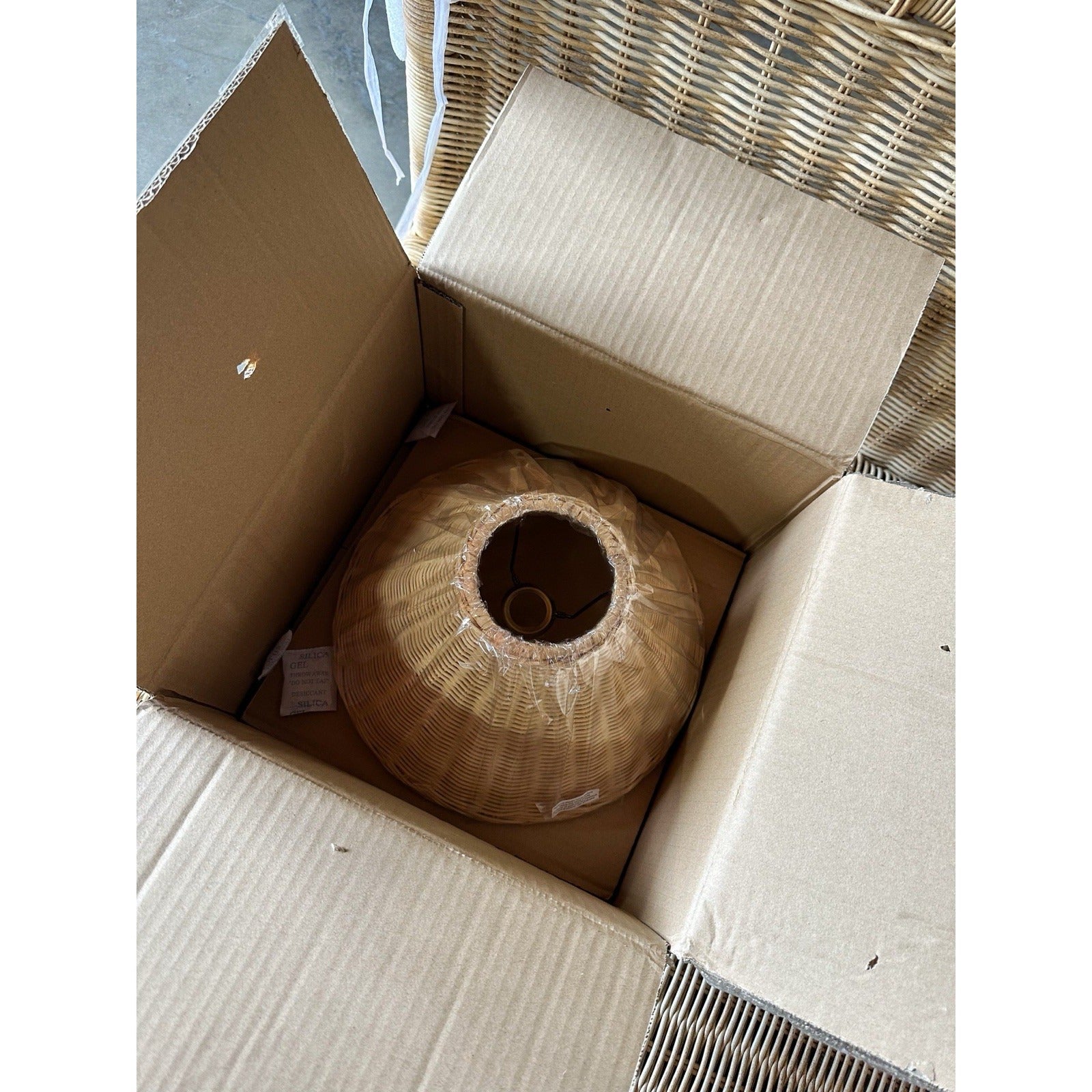 Brookings Petite Table Lamp Shade-Rattan/Wicker-Natural Brown