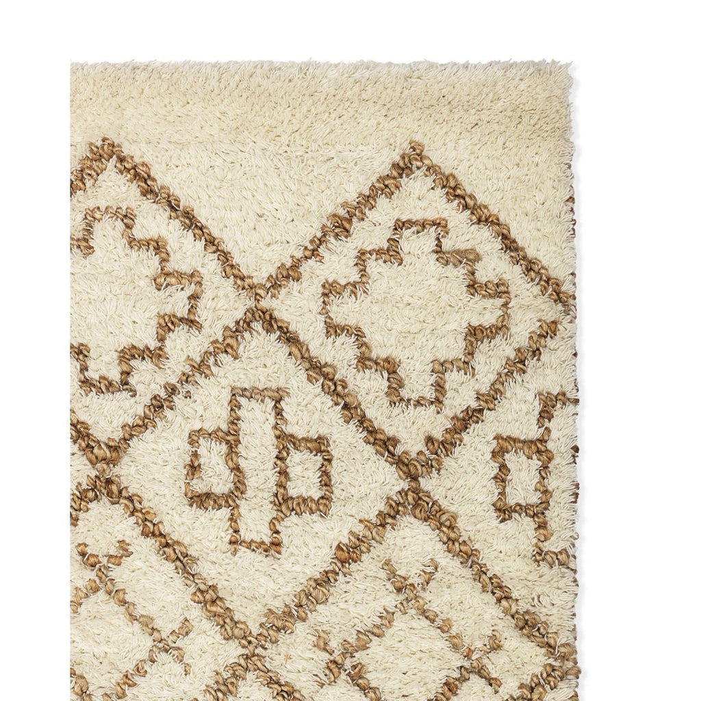 Dunbar Rug (3’x5’)-Beige/Natural Jute Brown