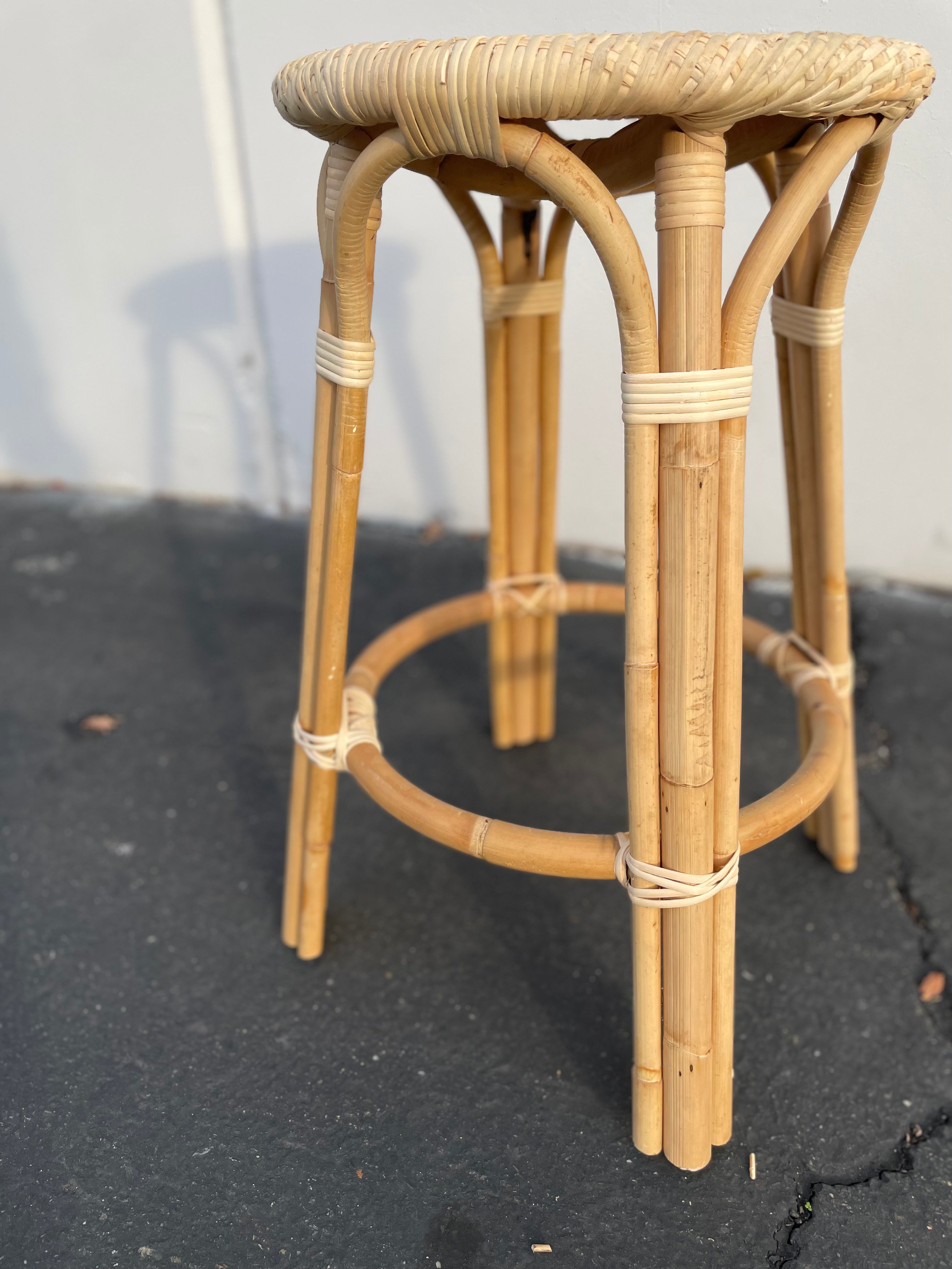 Bistro Backless Counter Stool - Raw Natural - The Home Decor Outlet