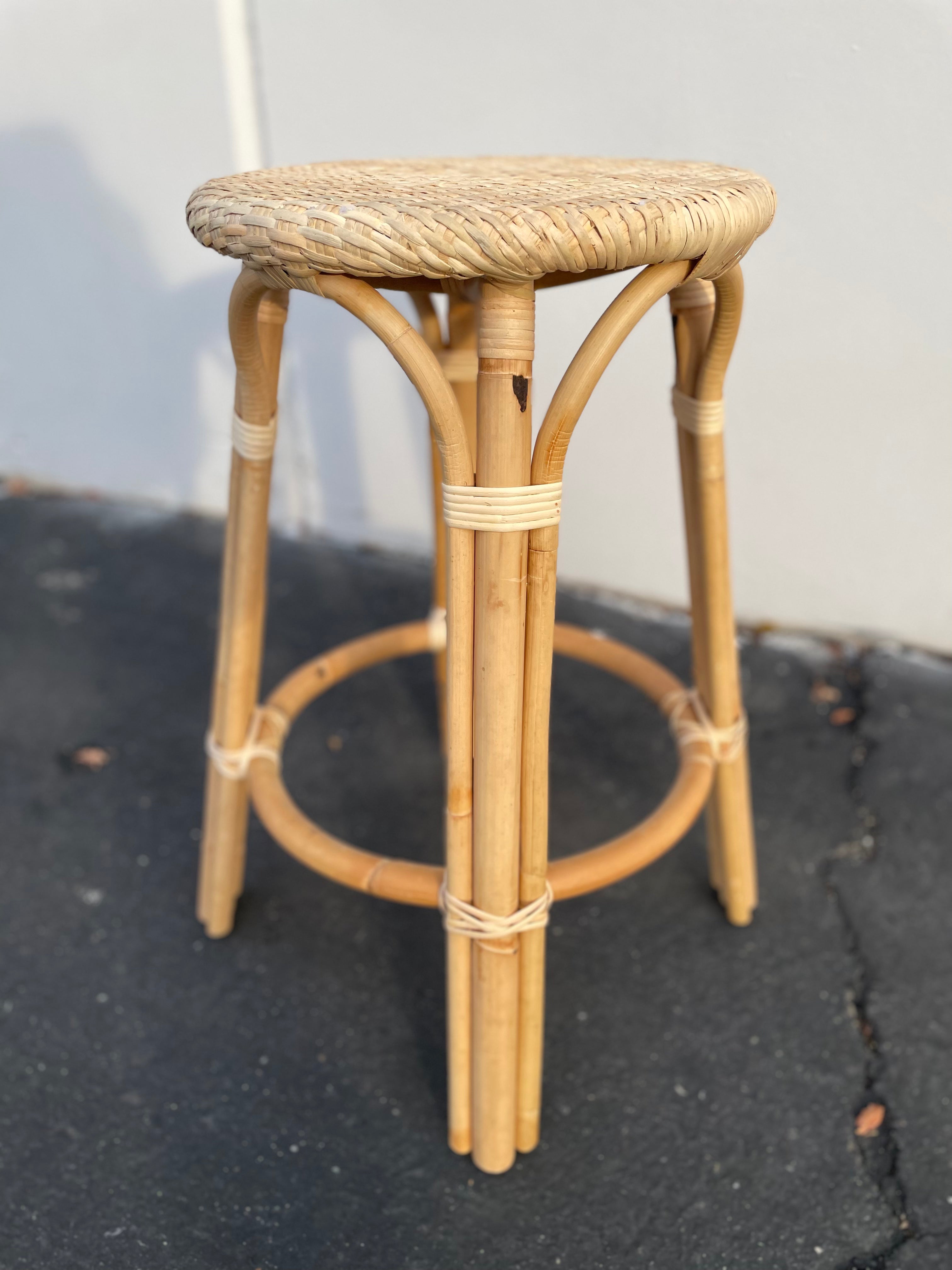 Bistro Backless Counter Stool - Raw Natural - The Home Decor Outlet