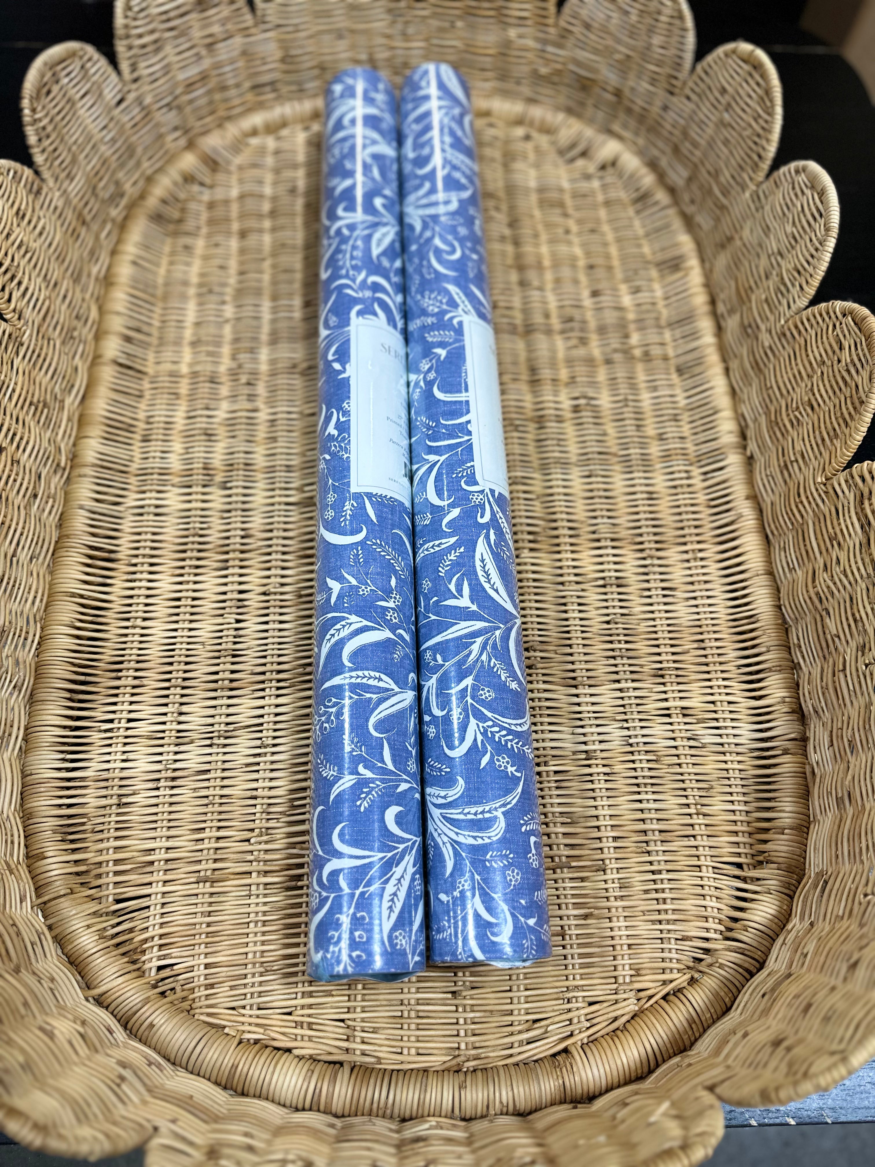 Umbria Wallpaper-French Blue - The Home Decor Outlet