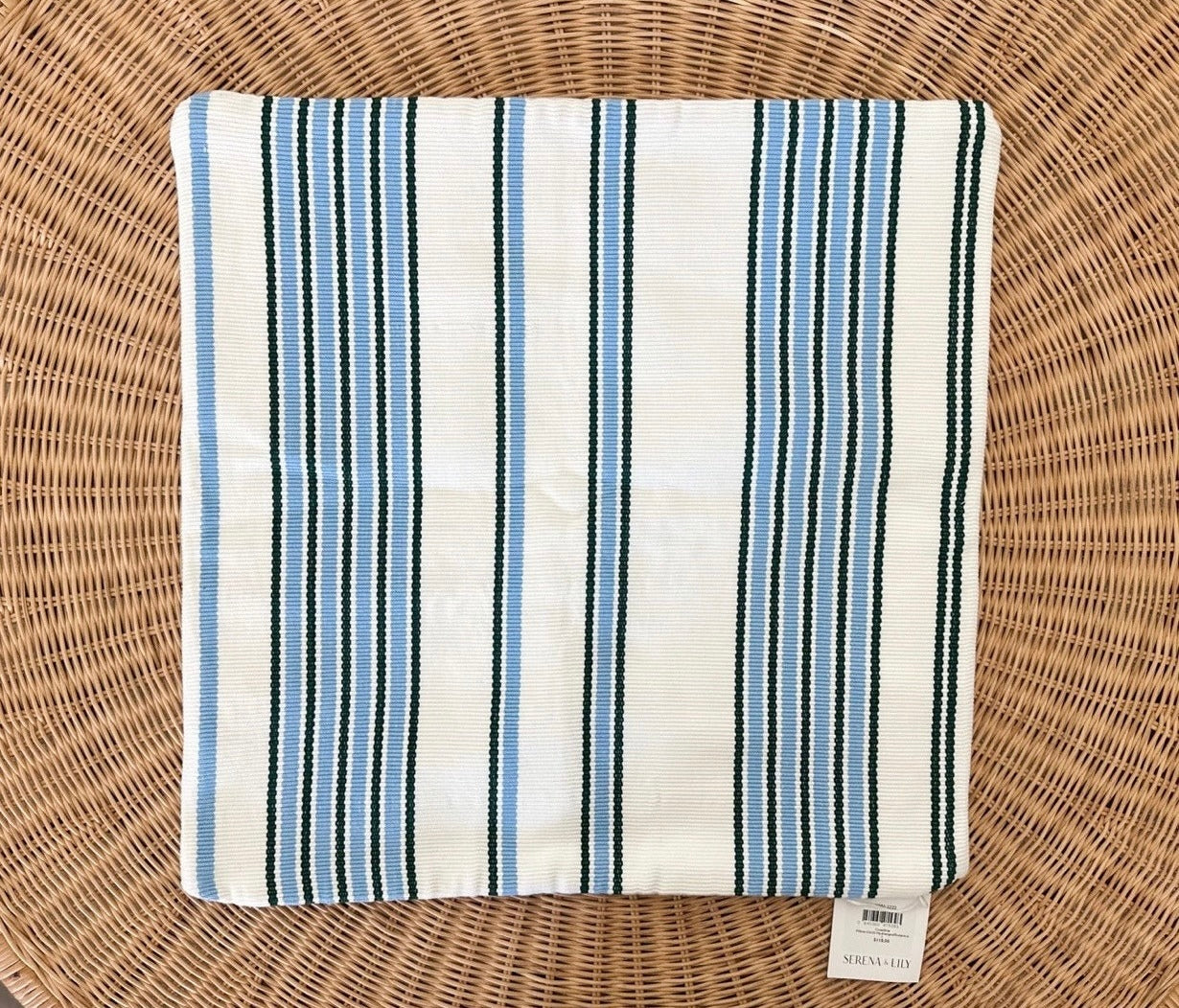 Coastline Outdoor Pillow Cover (Various Sizes)-Blue/Green