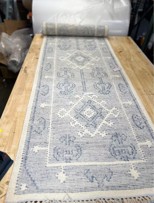 Alamere Rug (2.6’ x 10’)-Blue - The Home Decor Outlet