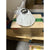 Visual Comfort Hackney Single Sconce (White Linen Shade)-Antique Brass