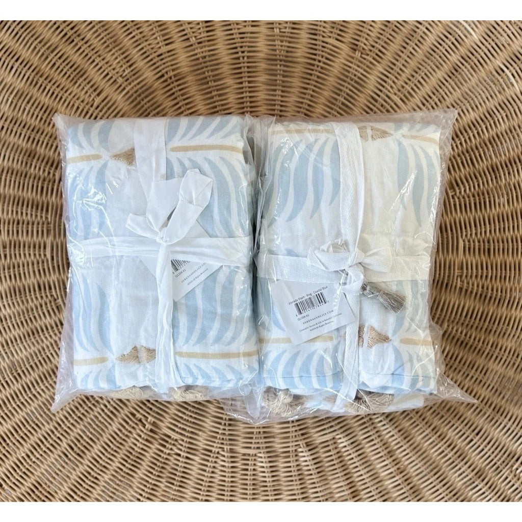 Granada King Pillow Shams (Set of 2)-Coastal Blue