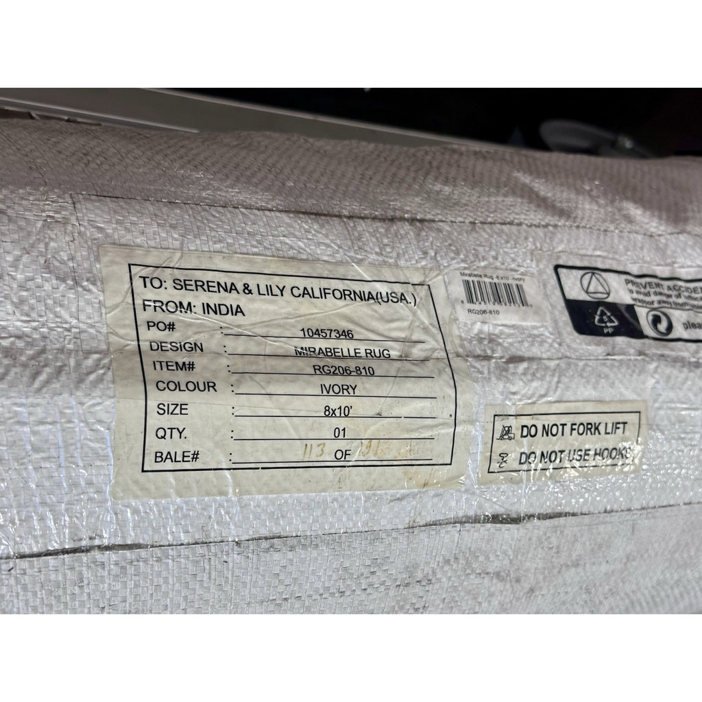Mirabelle Rug (8’x10’)-Ivory Beige/Black