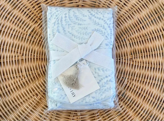 Priano Sateen Euro Pillow Sham-Sky Blue