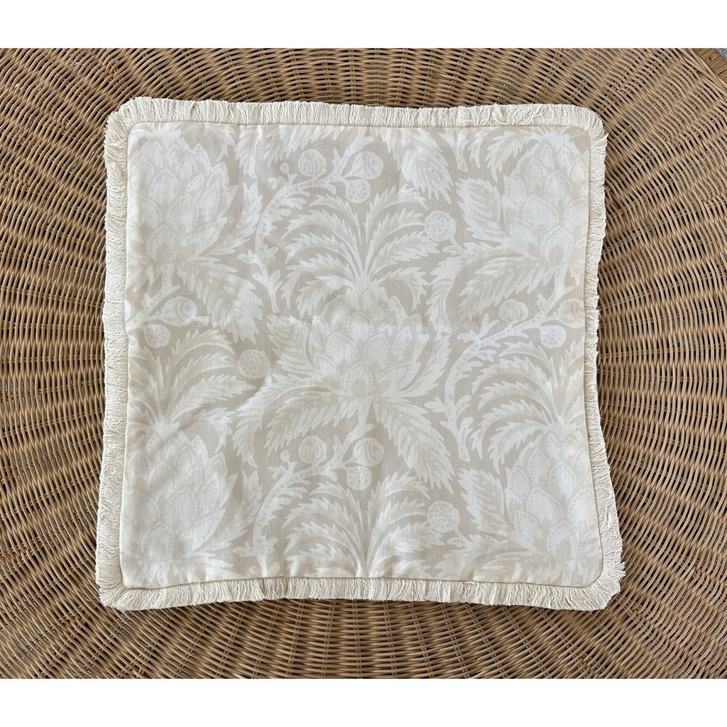 Artichoke Pillow Cover (20” SQ)-Sand Beige - The Home Decor Outlet